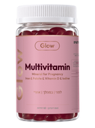 GLOW MULTIVITAMIN MINERAL PREGNANCY · מולטי ויטמין מינרל לנשים בהריון