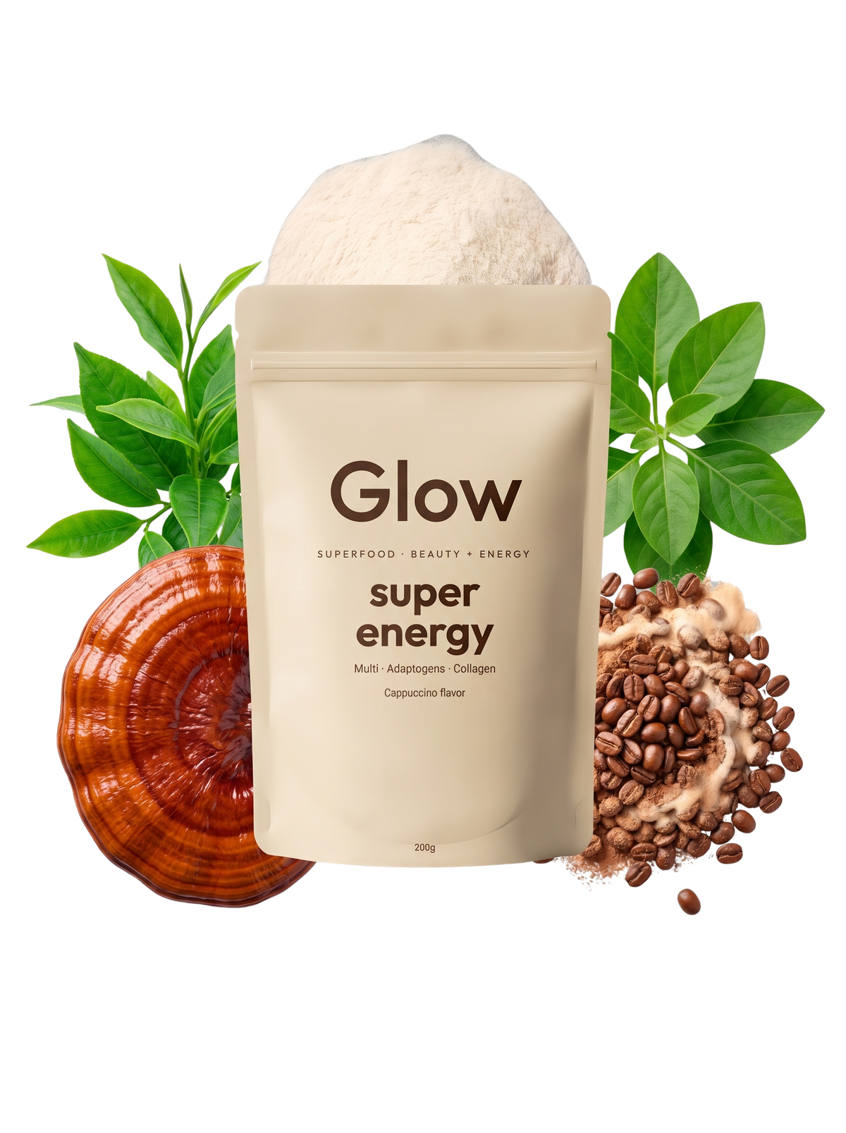 GLOW SUPER ENERGY · רכיבים